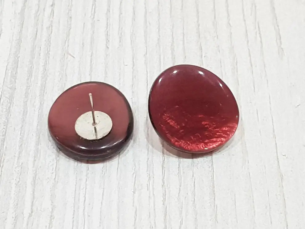 Capiz-Muschel Ohrstecker 25mm / CE-0018