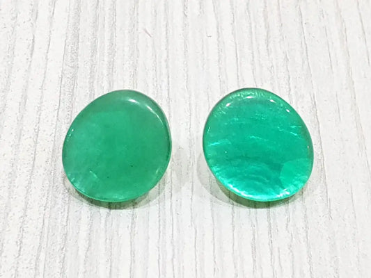 Capiz-Muschel Ohrstecker 25mm / CE-0020