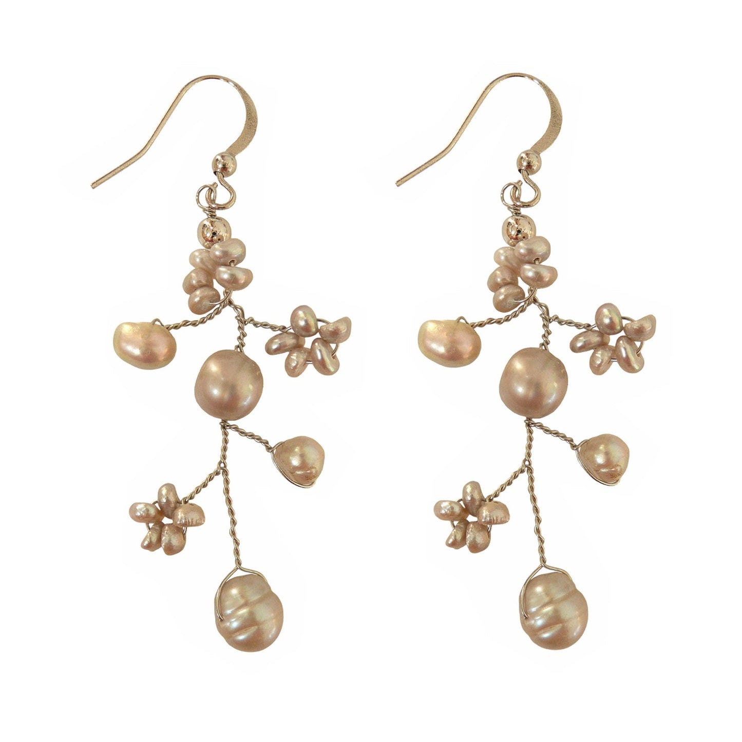 Earring Grey Pearl