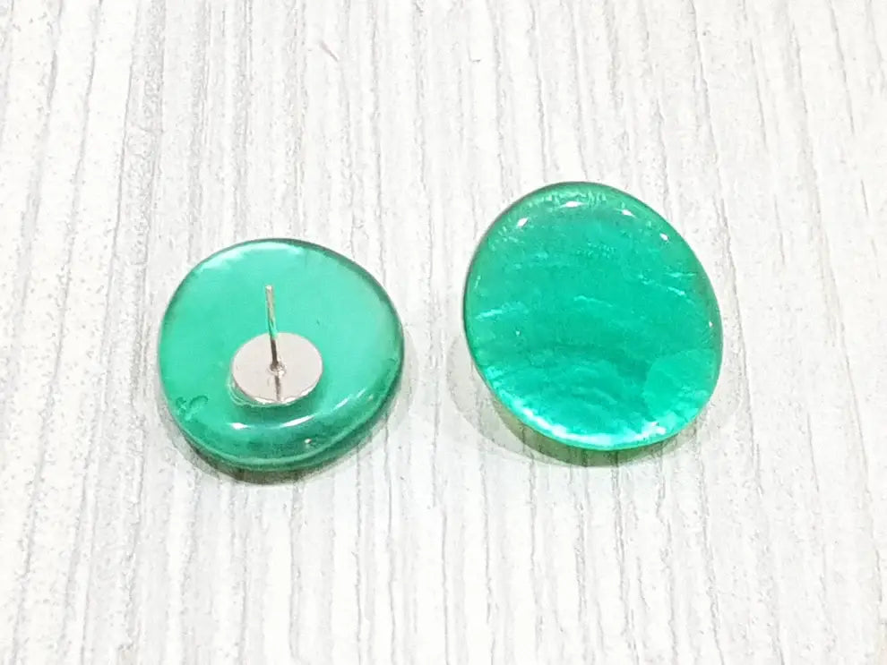 Capiz-Muschel Ohrstecker 25mm / CE-0020