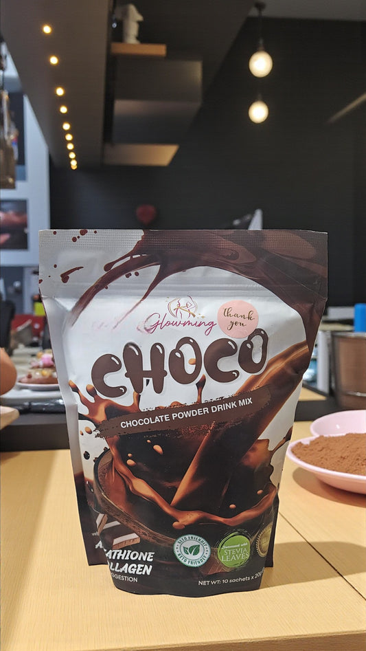 Glowming Choco Chocolate powder drink Mix 10x20g