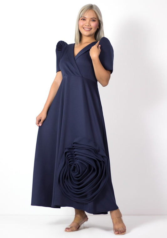 Philippine Rosette Maxi Dress !!!!!!!MADE TO ORDER!!!!!!