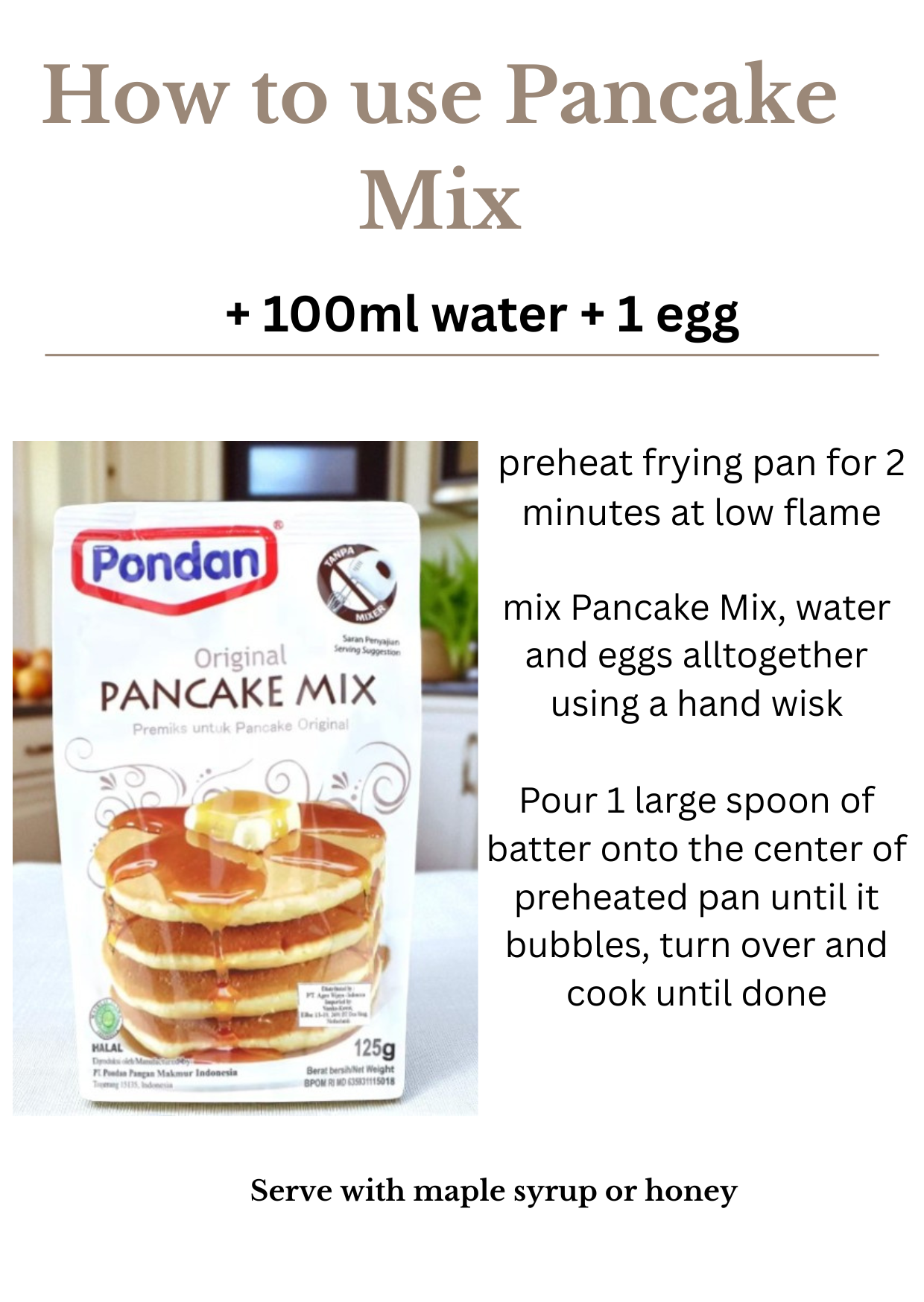 Pancake Mix 125g