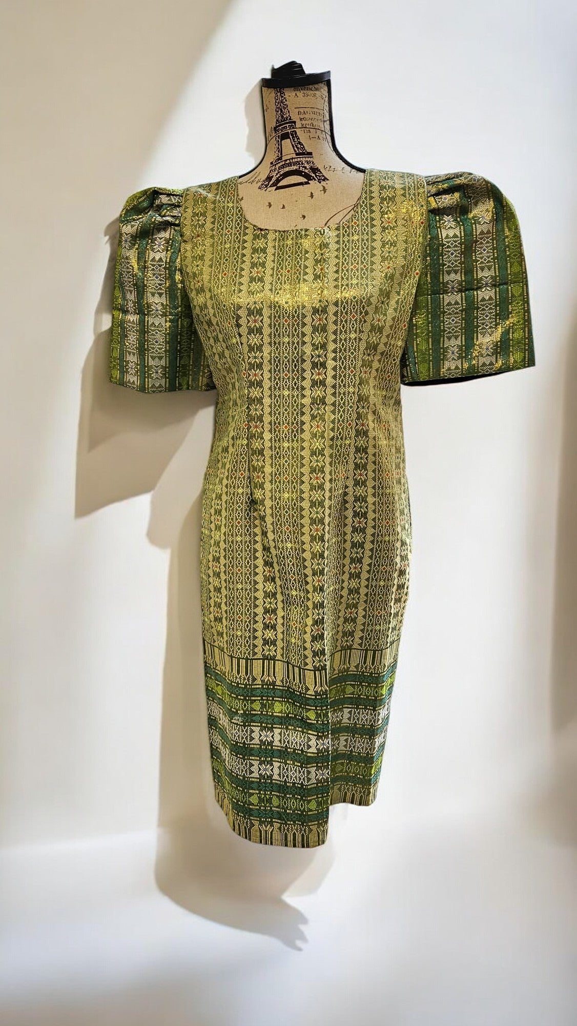 Filipiniana ethnic Dress makintab fits M-L