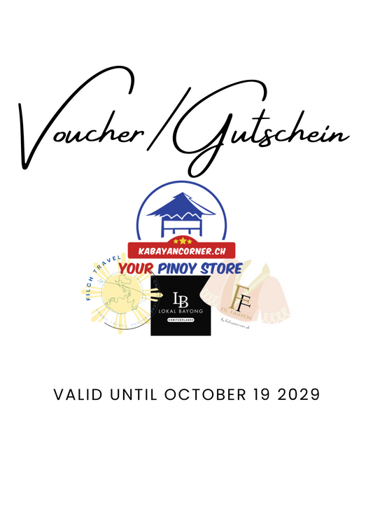Voucher/Gutschein  for online orders valid till October 29 2029
