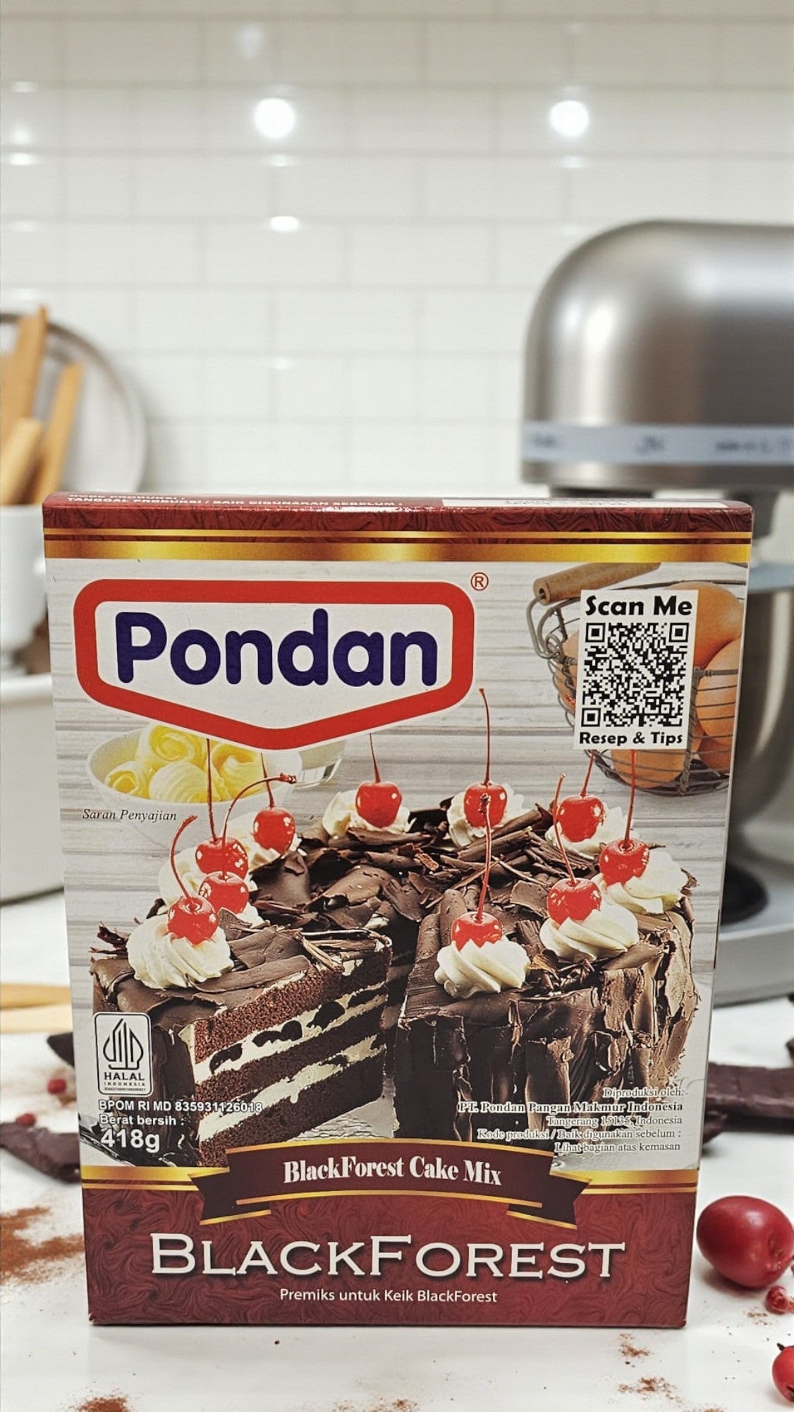 Pondan Black Forest Cake 418g