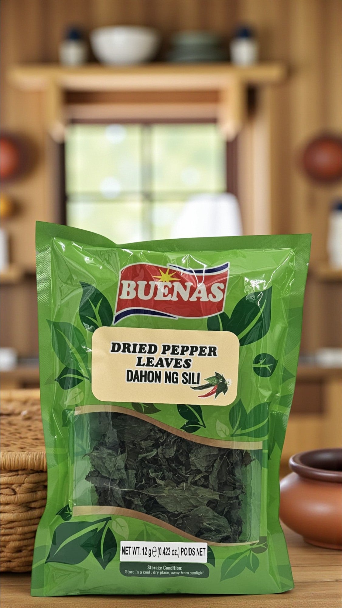Dried Pepper Leaves/ Dahon ng Sili 12g