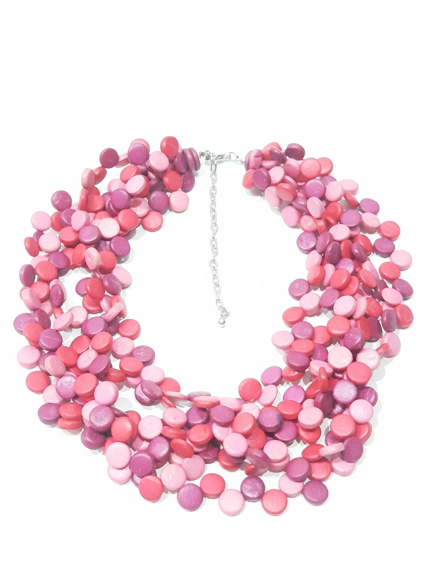 Vegan Necklace 50cm pinkshades