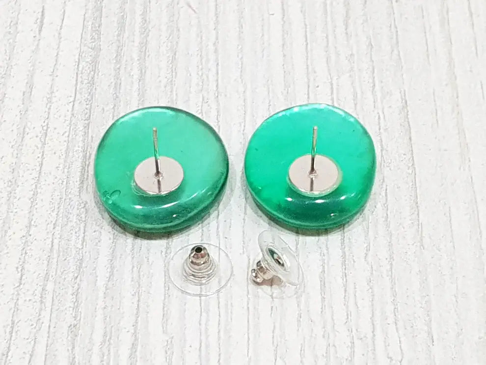 Capiz-Muschel Ohrstecker 25mm / CE-0020