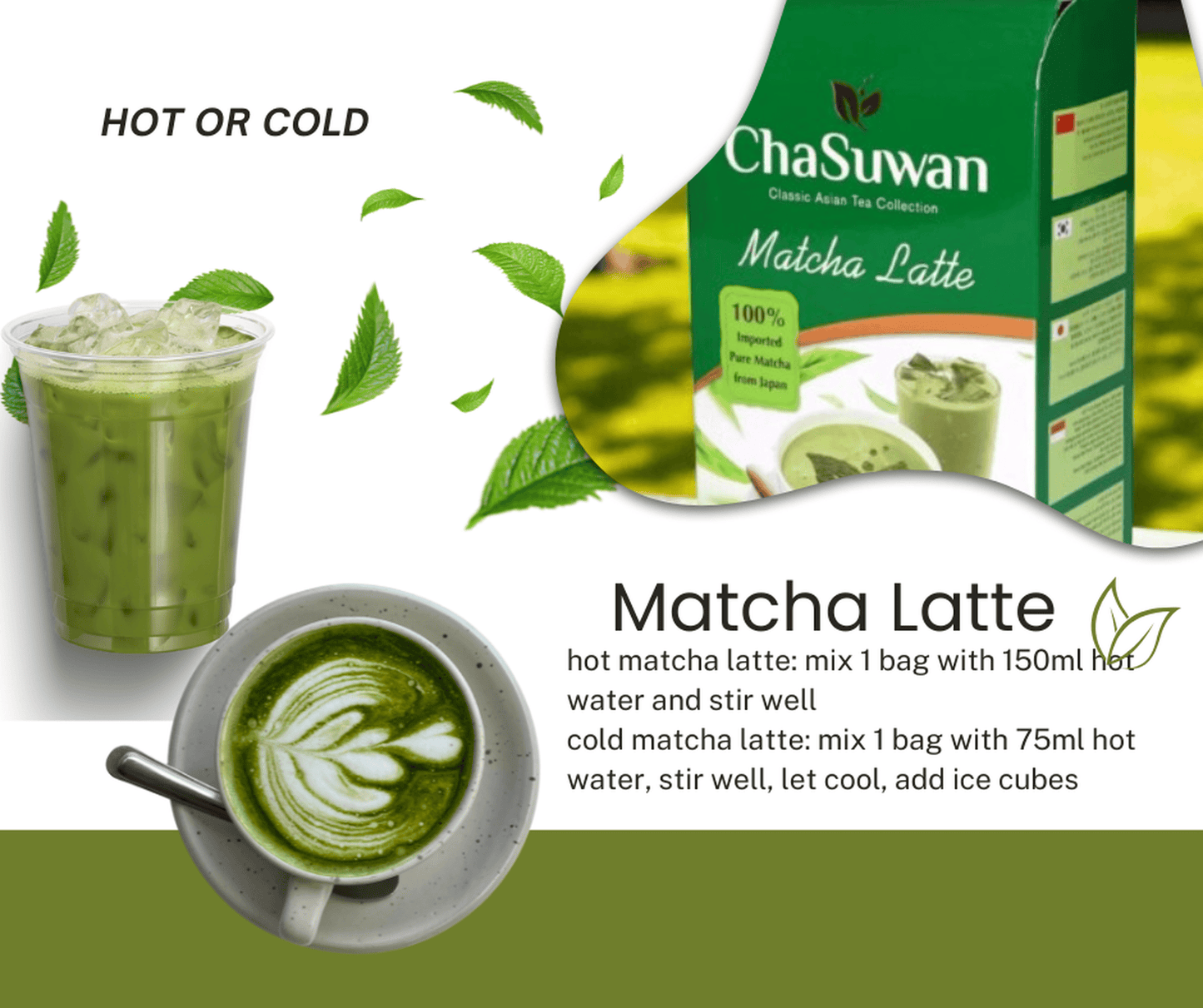 ChaSuwan Matcha Latte 10 Sachets à 15g