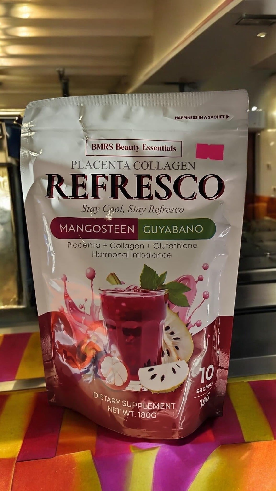 Refresco Mangosteen Guyabano Collagen Drink 10x18g !!!PREORDER!!!