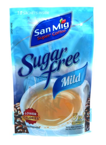 San Mig Coffee Sugar free 10x7g