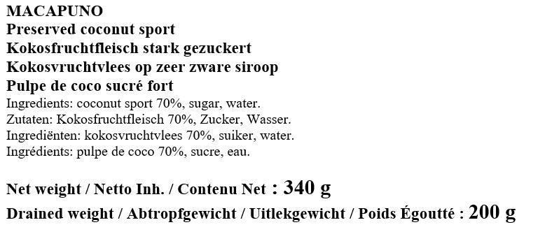 Macapuno Coconut sport 340g