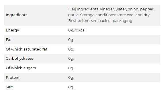 White Vinegar Spiced