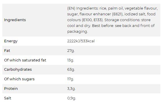 Snacku Rice Crackers vegetable flavored 60g