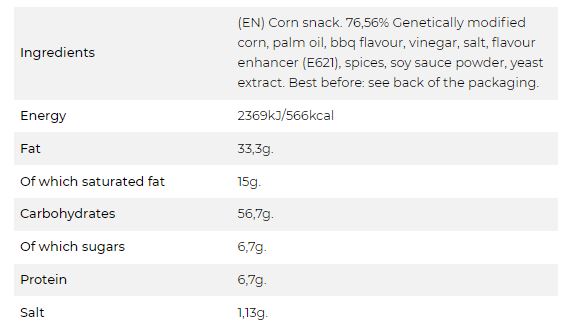 BBQ Cheeppee Corn Chips 120g