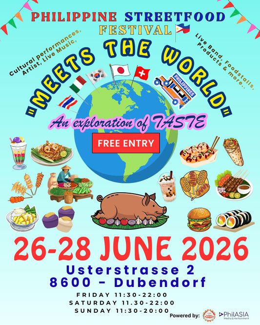 Philippine Street Food Festival Meets the World 2026 Dübendorf – Filipino Food Switzerland