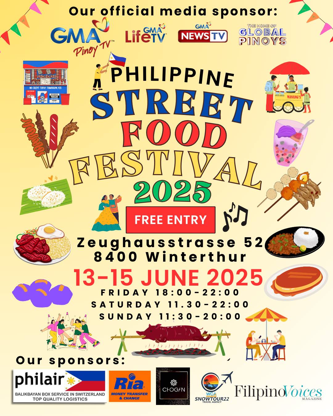 Philippine Street Food Festival June 13- 15 2025