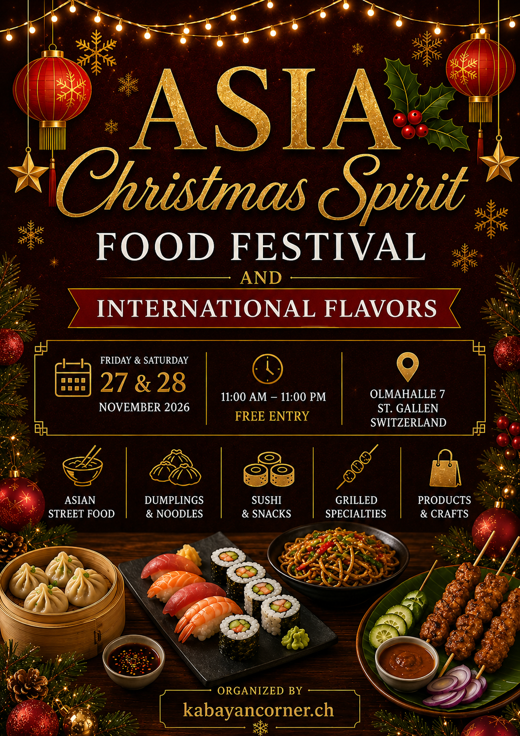 Asia Christmas Spirit and International Flavorsl St. Gallen 2026