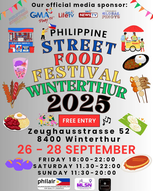 Philippine Streetfood Festival Winterthur September 26-28 2025