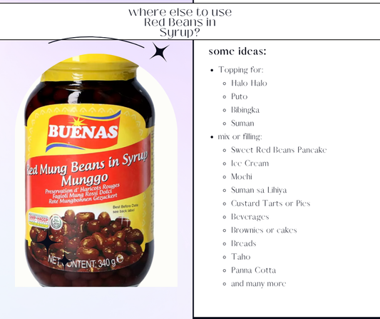 where else can you use the Red Beans in Syrup?