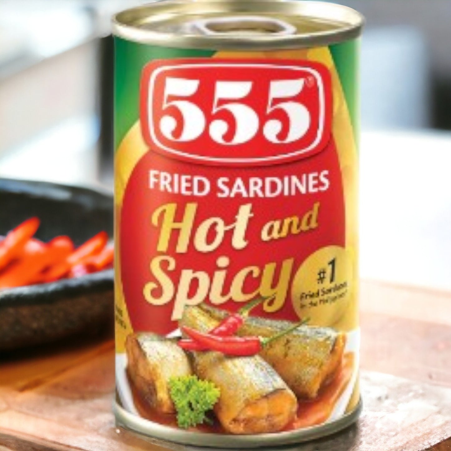 555 Sardines Hot and Spicy 155g