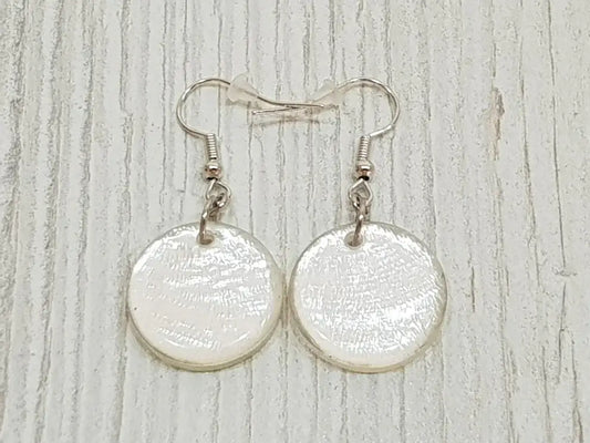 Capiz shell earrings 20mm / BG-3358