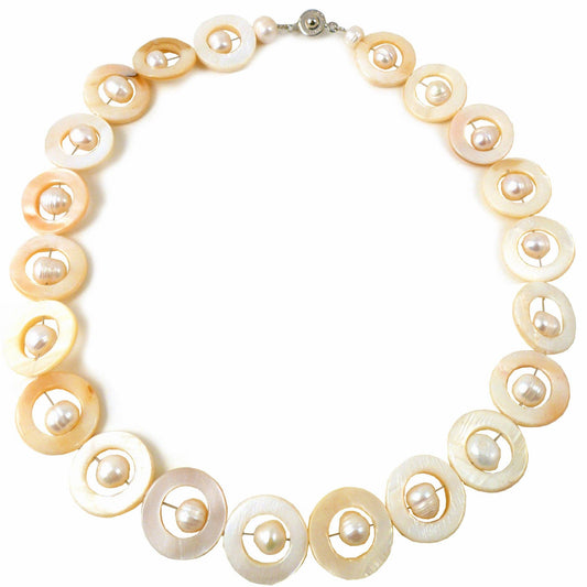 Shell Necklace white