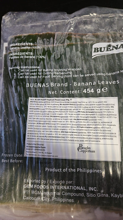 Frozen Banana Leaves 454g  ***PICK UP ONLY***
