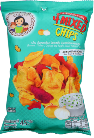 Mae Napa 4 Mixed Chips Sour Cream & Onion Flavor 45g