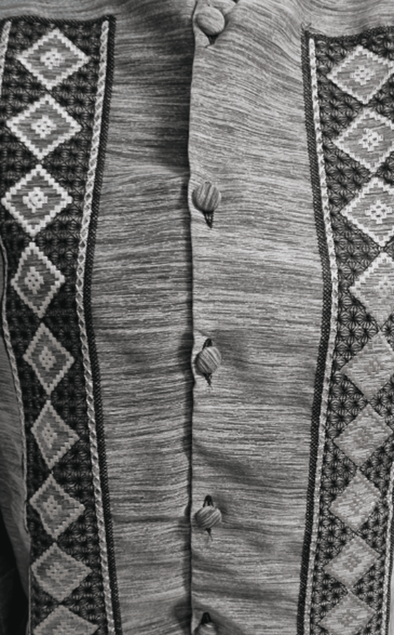 Philippine Mens Barong Jacket grey