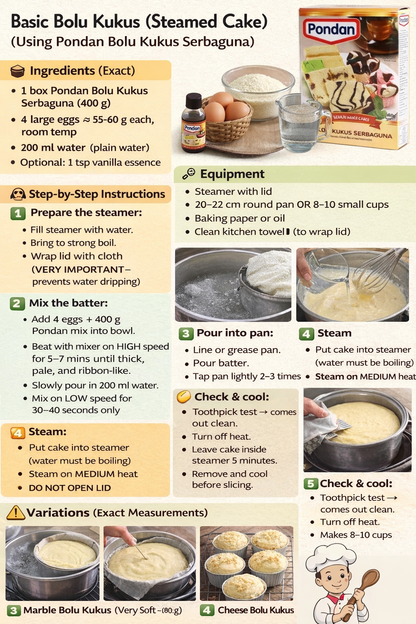 Pondan Special Steam Cake Mix 400g