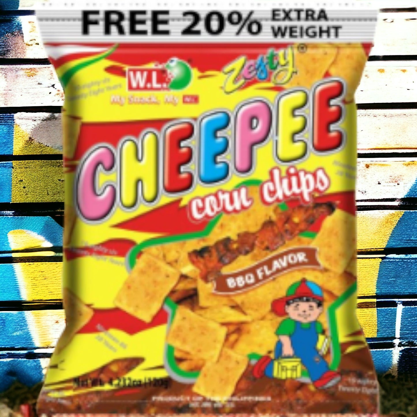 BBQ Cheeppee Corn Chips 120g