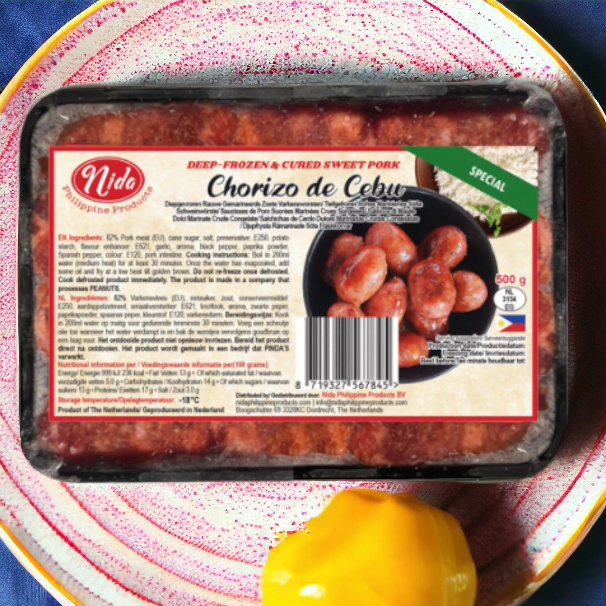 Frozen Nida Chorizo de Cebu 500g ***PICK UP ONLY***