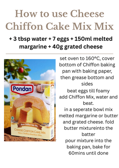 Cheese Chiffon Cake Mix 400g