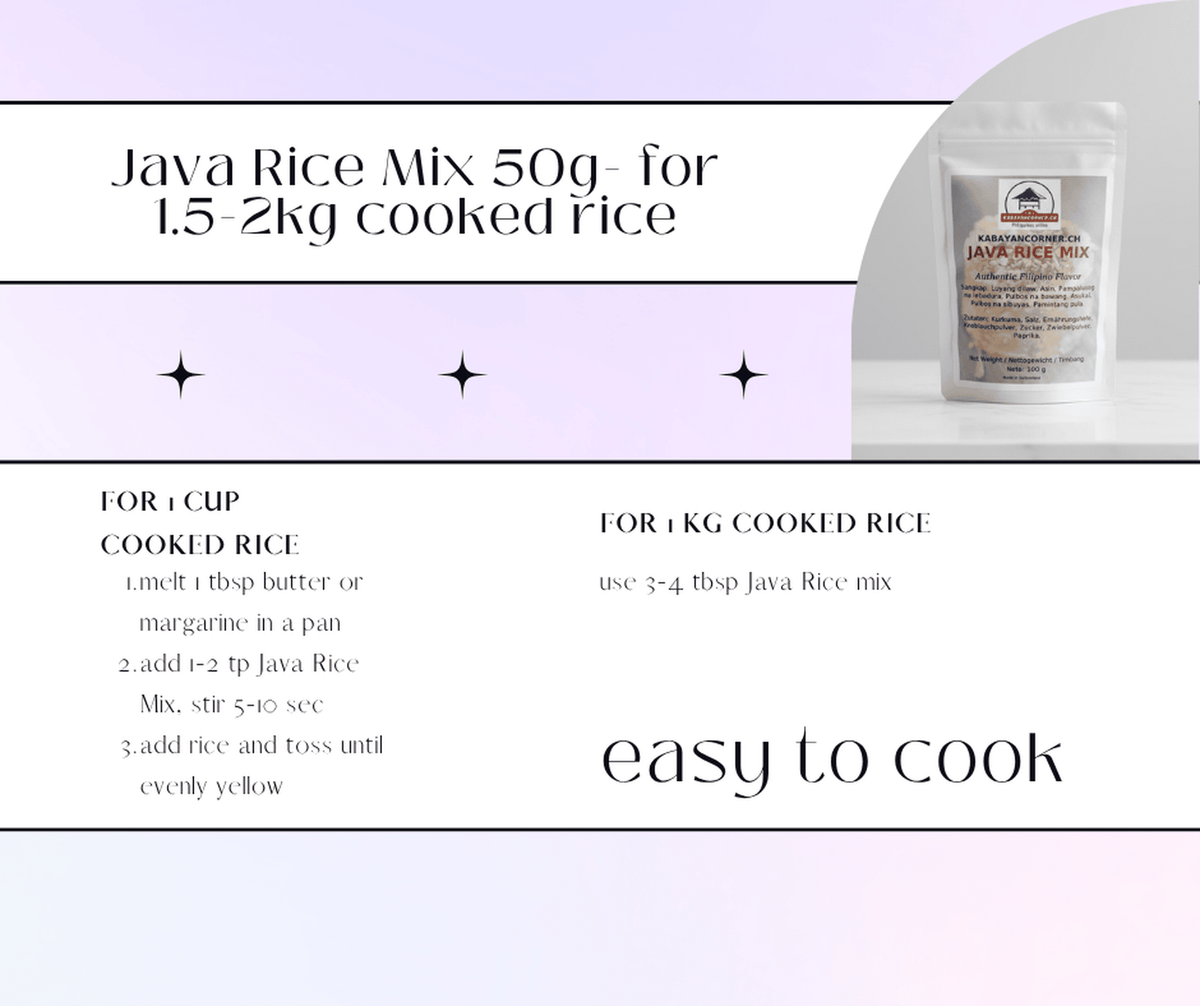 Bio Java Rice Mix 50g – kabayancorner.ch