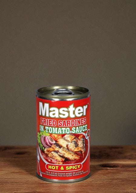 Master Sardines fried hot & spicy in Tomato Sauce 155g