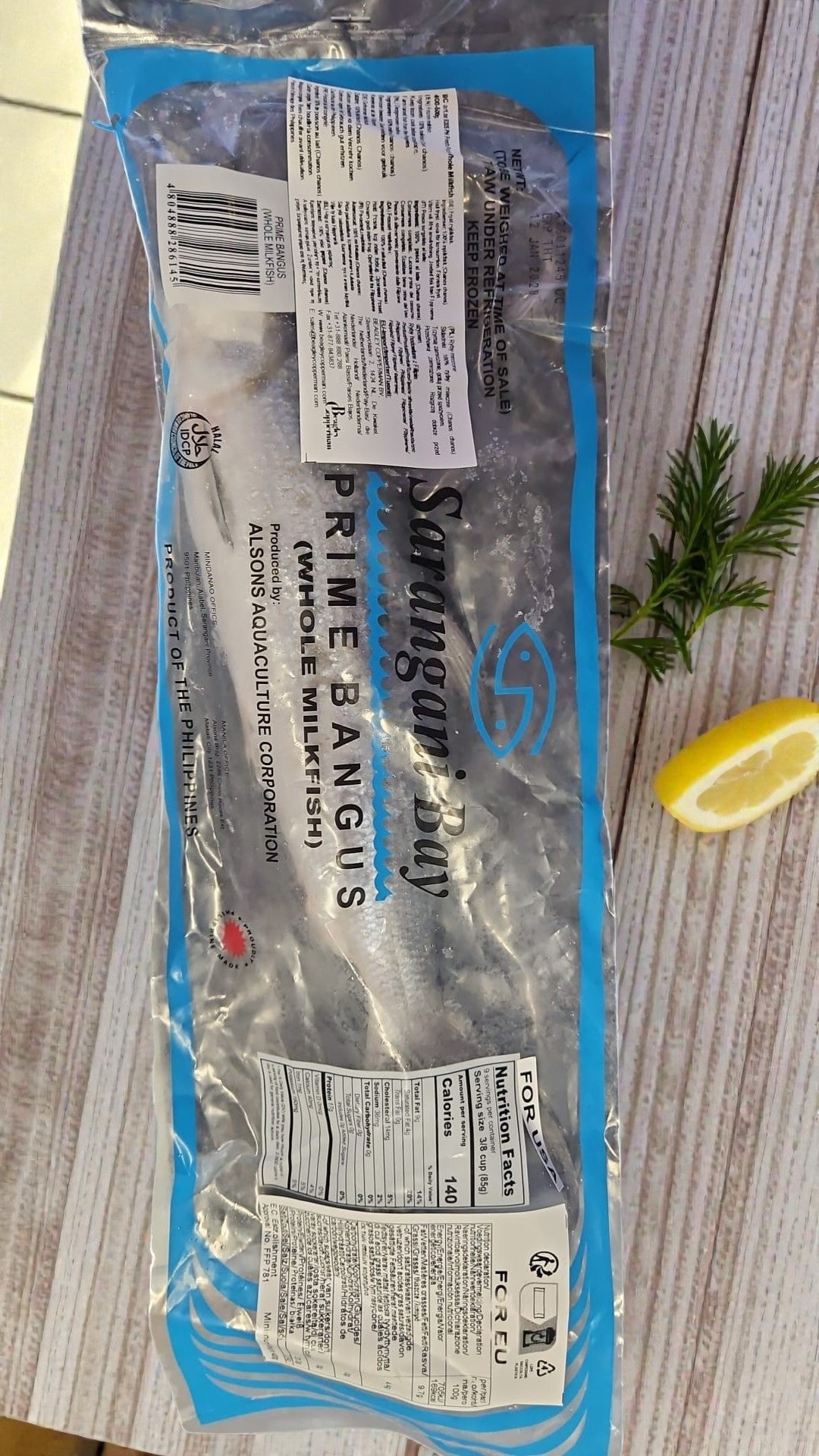 Frozen Bangus whole 1kg ***PICK UP ONLY***