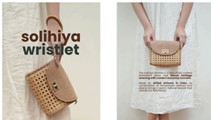 Handwoven Solihiya Wristlet
