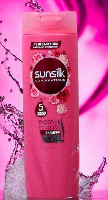 Sunsilk Shampoo Smooth ¬ Manageable Pink 180ml