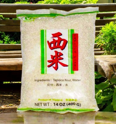 Sapioka Sago / Tapioka / Tapioca Pearl White small 400g – kabayancorner.ch