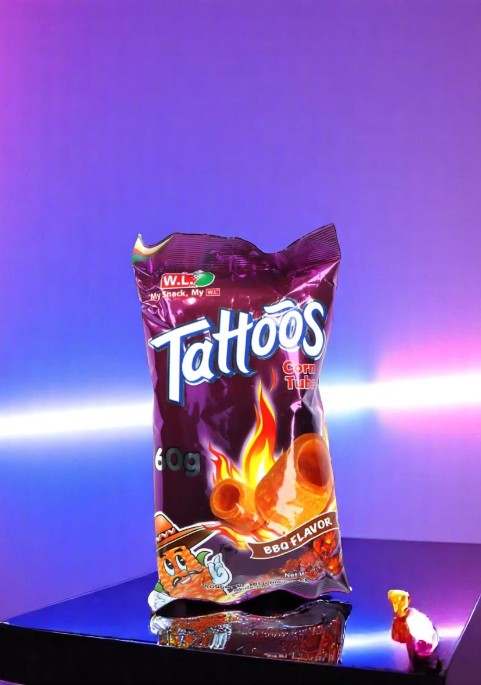 Tattoos Corn Tube Bbq Flavor 60g