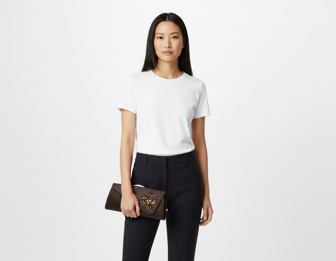 Buri Clutch long with Beads