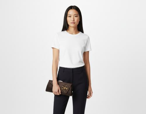Buri Clutch long with Beads
