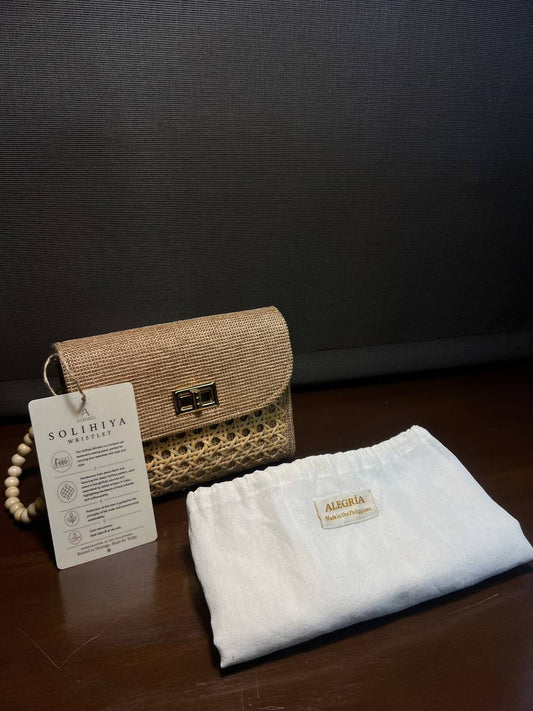 Handwoven Solihiya Wristlet