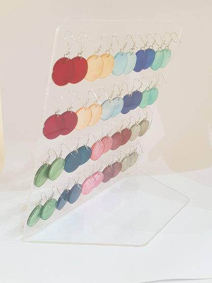 Capiz shell earrings 30mm
