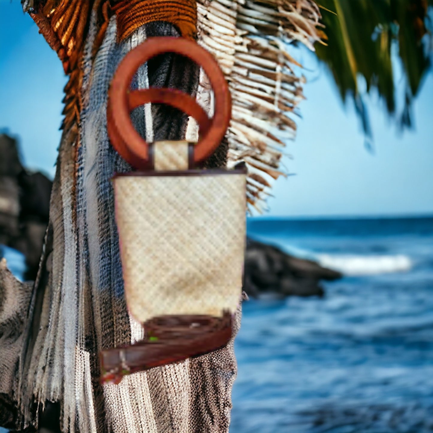 Handmade native Bucket Bag