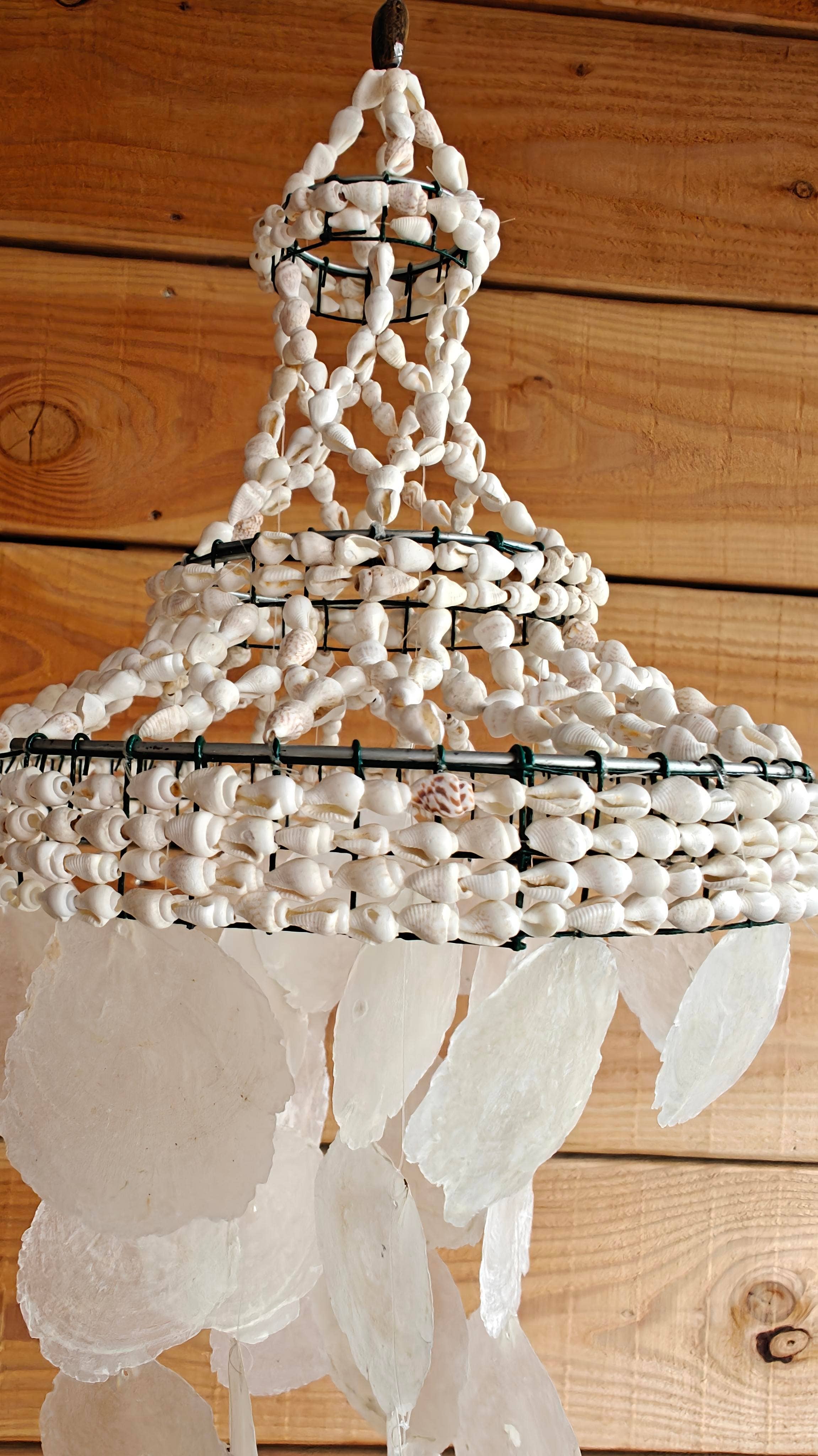 Capiz and Shell Lantern