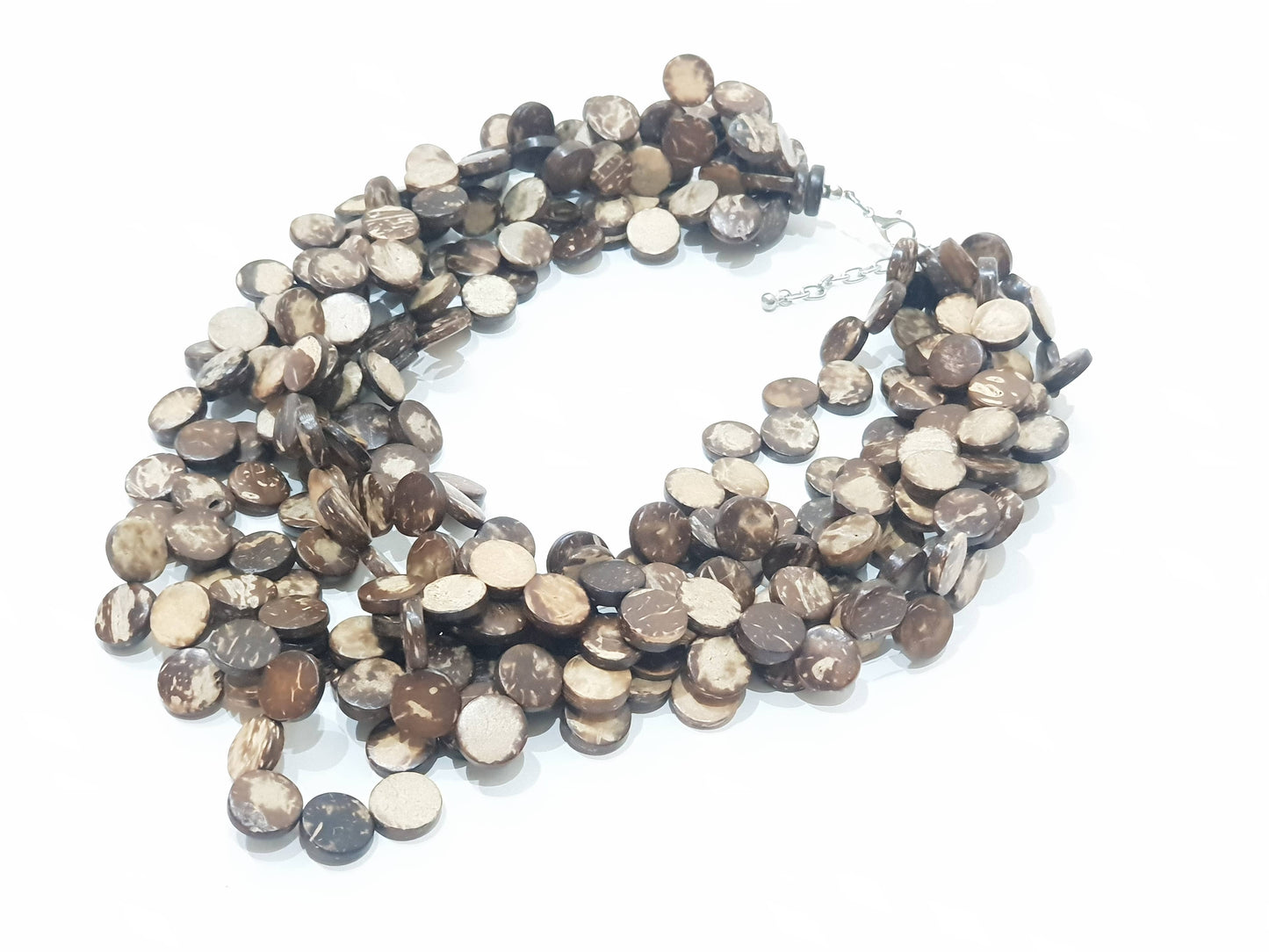 Vegan Necklace 6 rows 50cm
