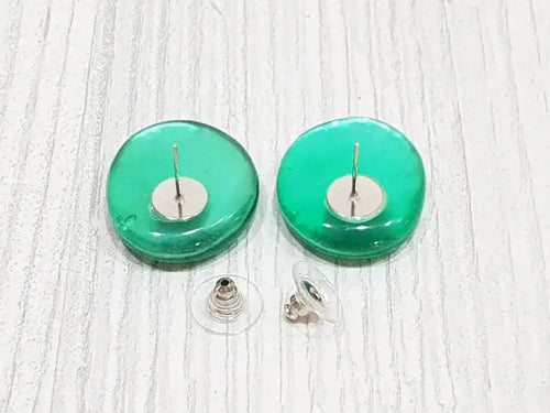 Capiz-Muschel Ohrstecker 25mm / CE-0020